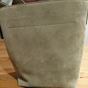Madewell Olive Green Suede Tote
